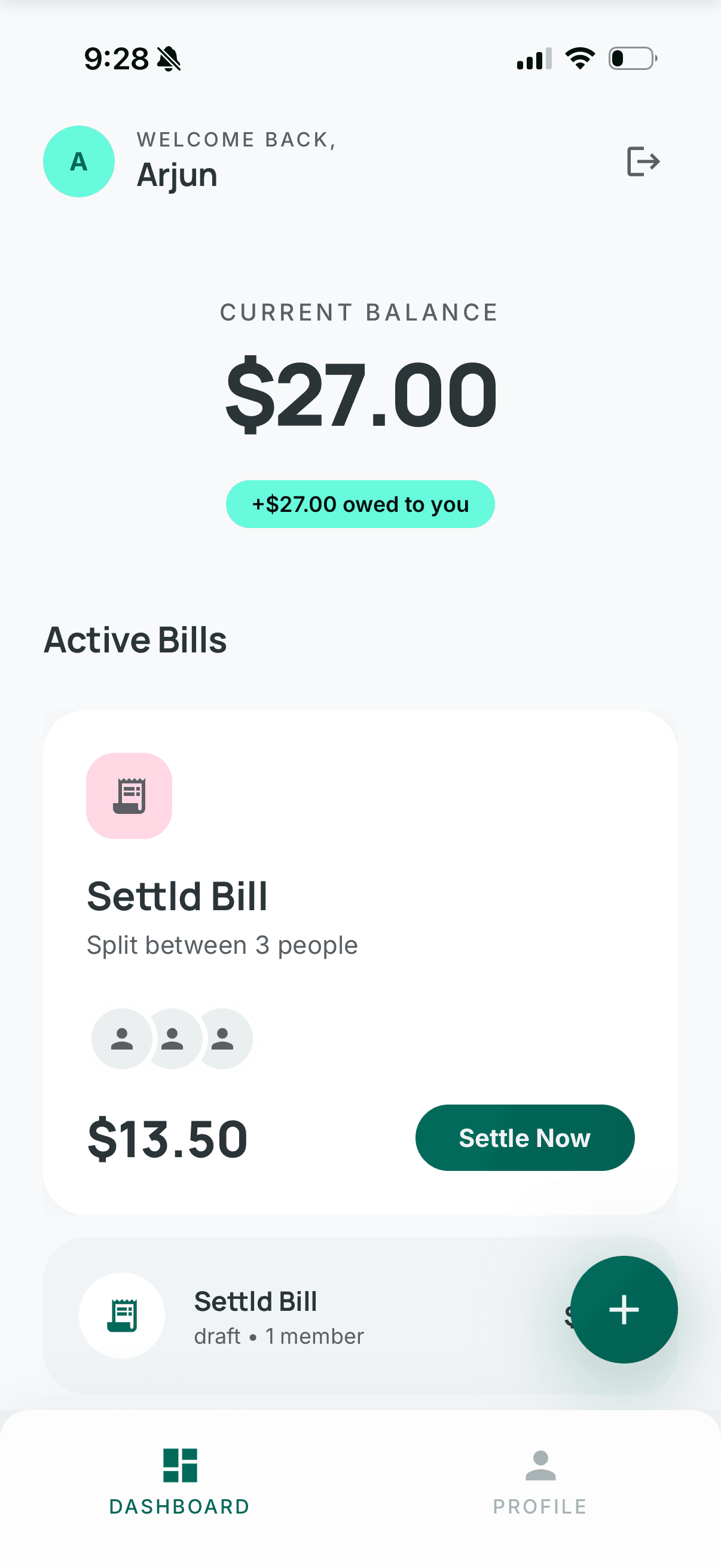 Settld dashboard