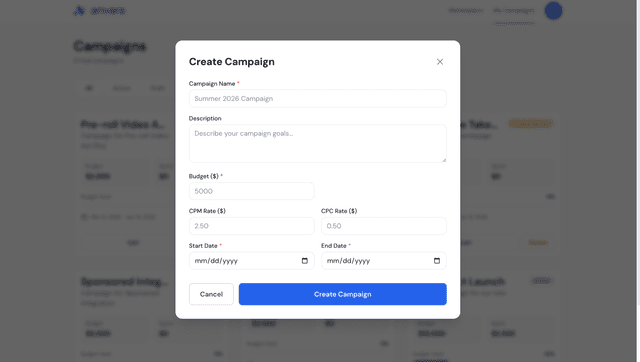 Sponsorship Marketplace Platform screenshot 3