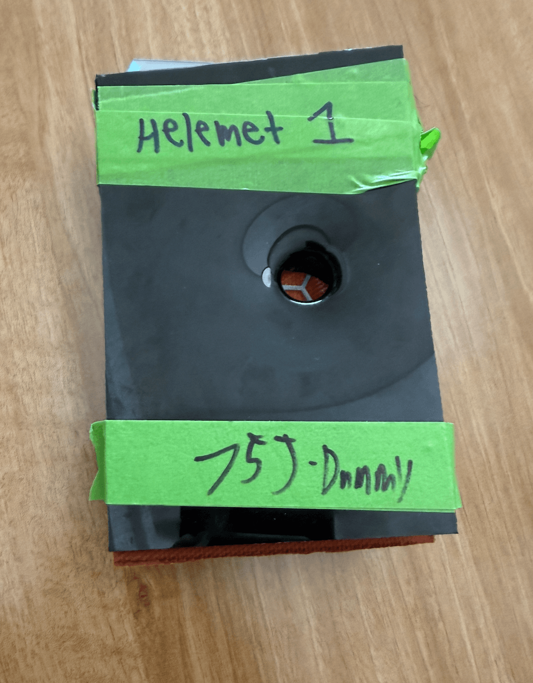 Top view of all layers assembled